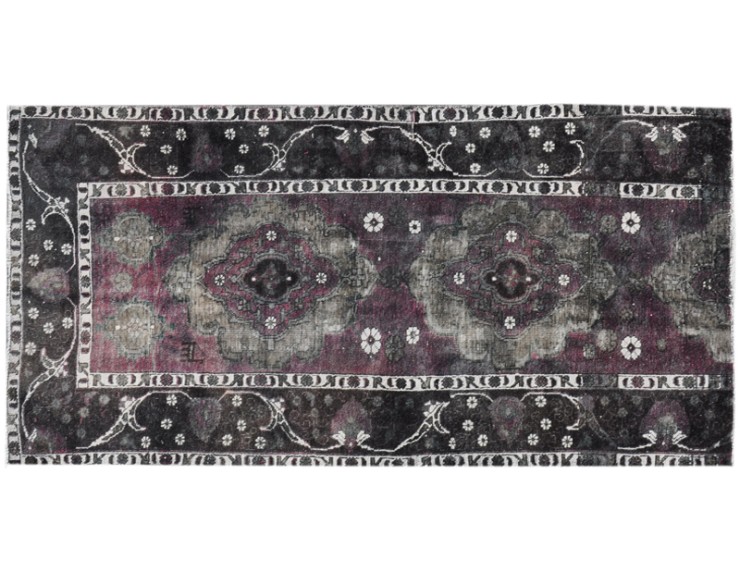 Marrone Persiano Tappeto Vintage 264 x 138 cm