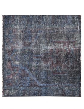 Square Vintage Carpet  blue <br/>110 x 107 cm