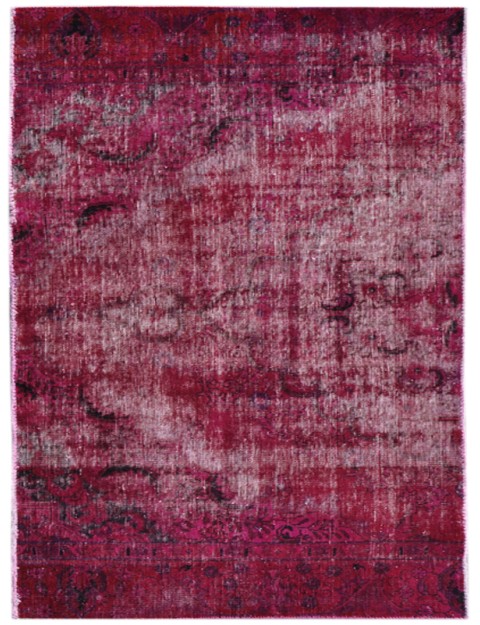 Rot Persien Vintage Teppich  232 x 125 cm