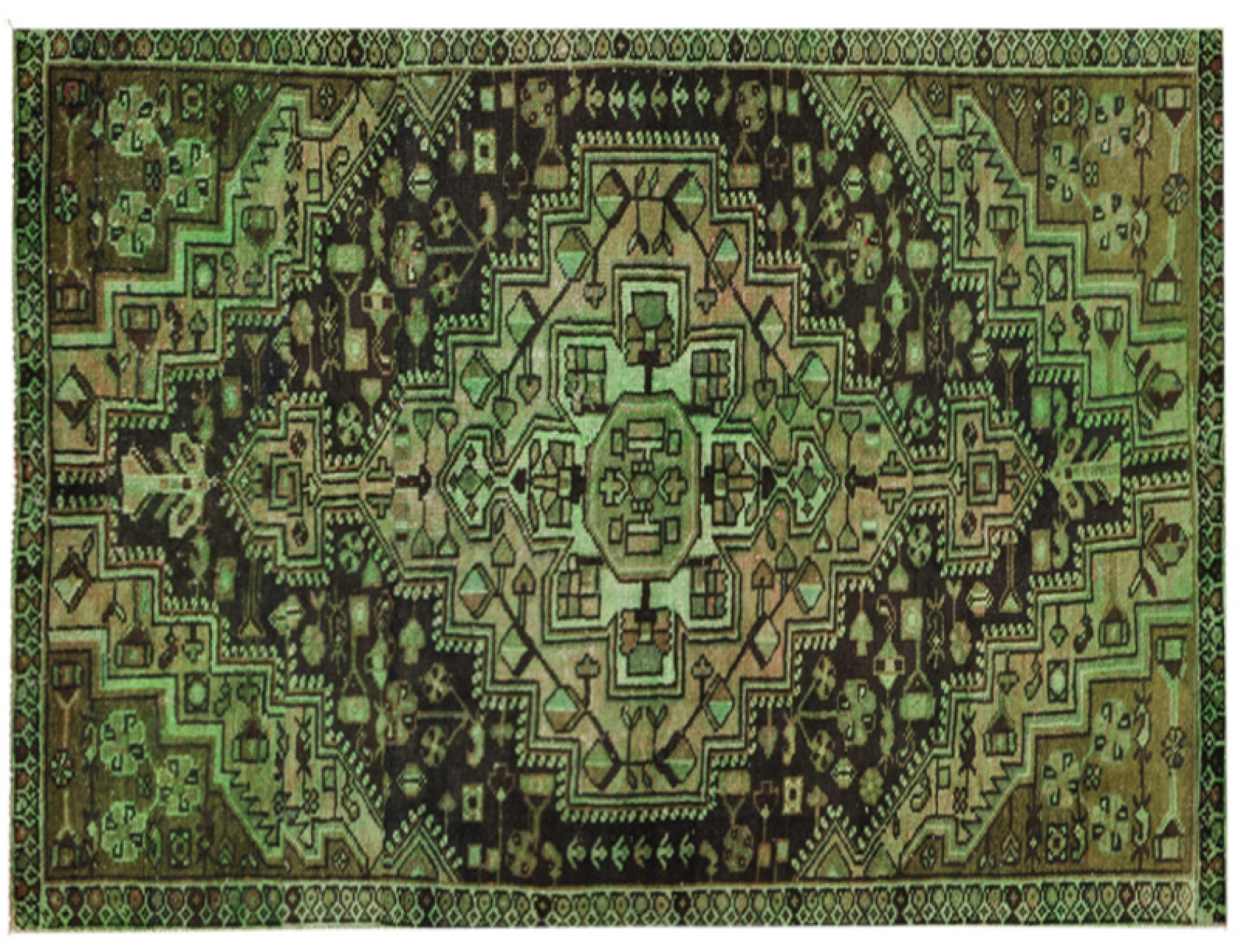 Tappeto Vintage  verde <br/>204 x 108 cm