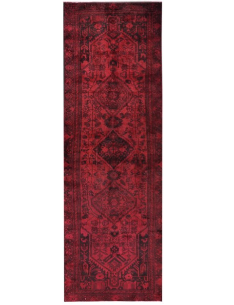 Rot Persien Vintage Teppich 271 x 89 cm
