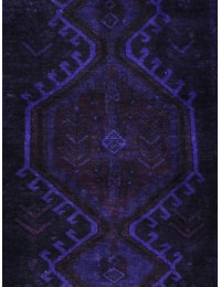 Blu Persiano Tappeto Vintage 375 x 80 cm - view 1