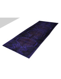 Blu Persiano Tappeto Vintage 375 x 80 cm - view 3
