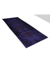 Blu Persiano Tappeto Vintage 375 x 80 cm - view 2
