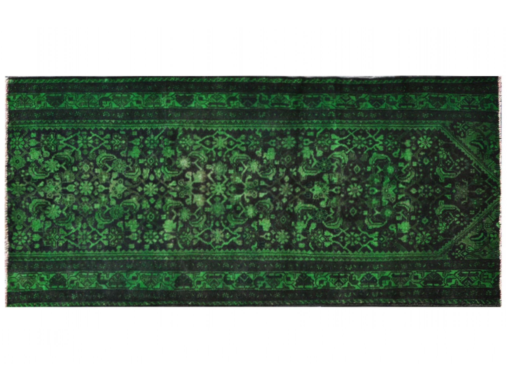Tappeto Vintage  verde <br/>230 x 113 cm