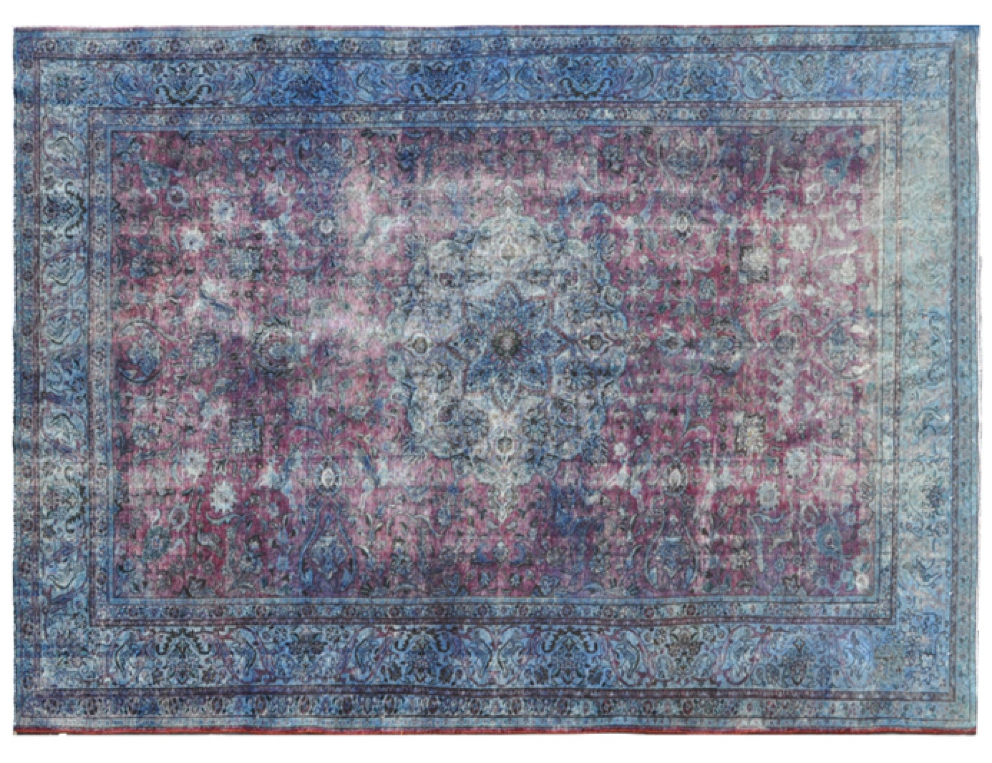 Tappeto Vintage  blu <br/>465 x 300 cm