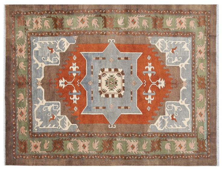 Marron Persan Vintage Tapis  284 x 196 cm