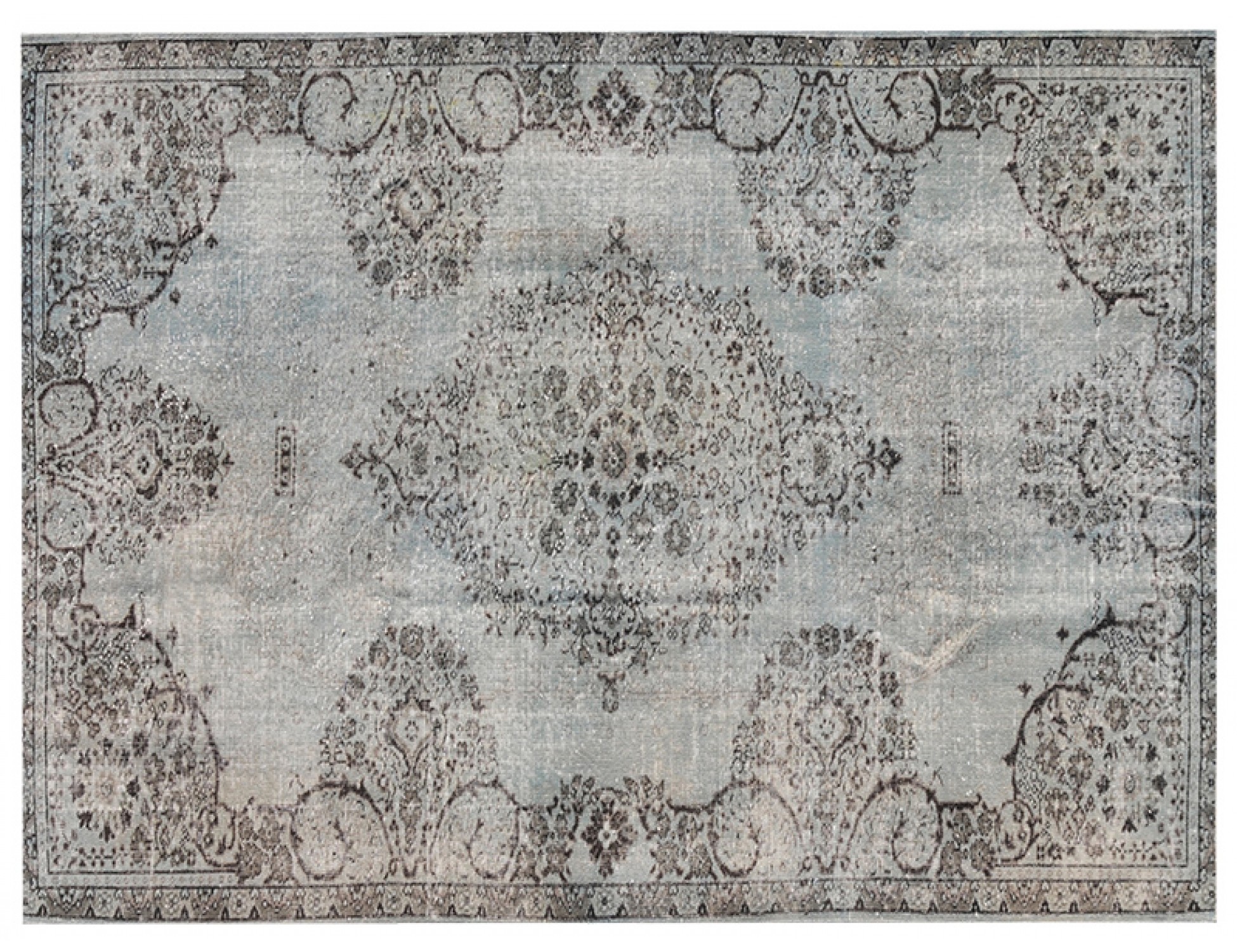 Alfombra vintage  gris <br/>252 x 171 cm