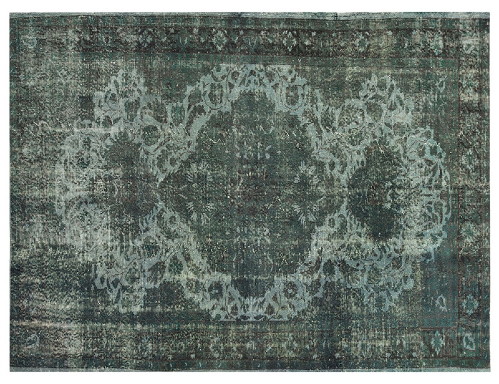 Alfombra vintage  verde <br/>288 x 176 cm