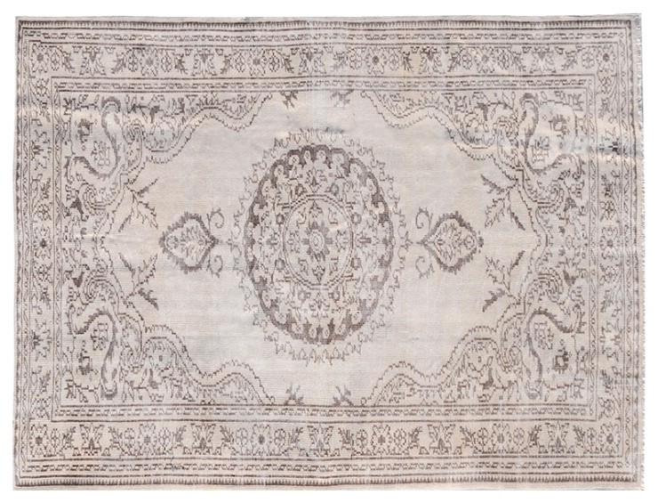 Beige Turco Tappeto Vintage 263 x 176 cm