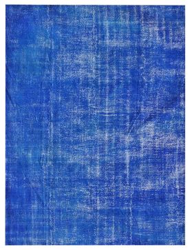  Vintage Tapis 393 X 256 bleu