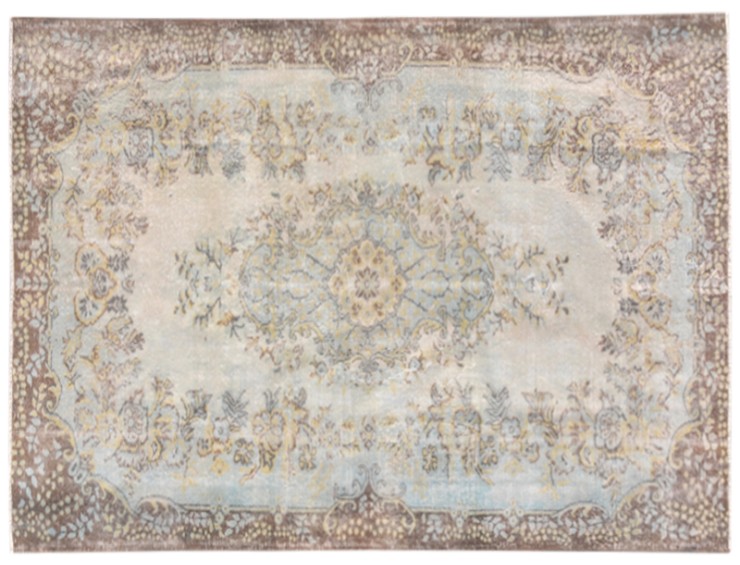Beige Tyrkiet Vintage Tæppe 287 x 173 cm