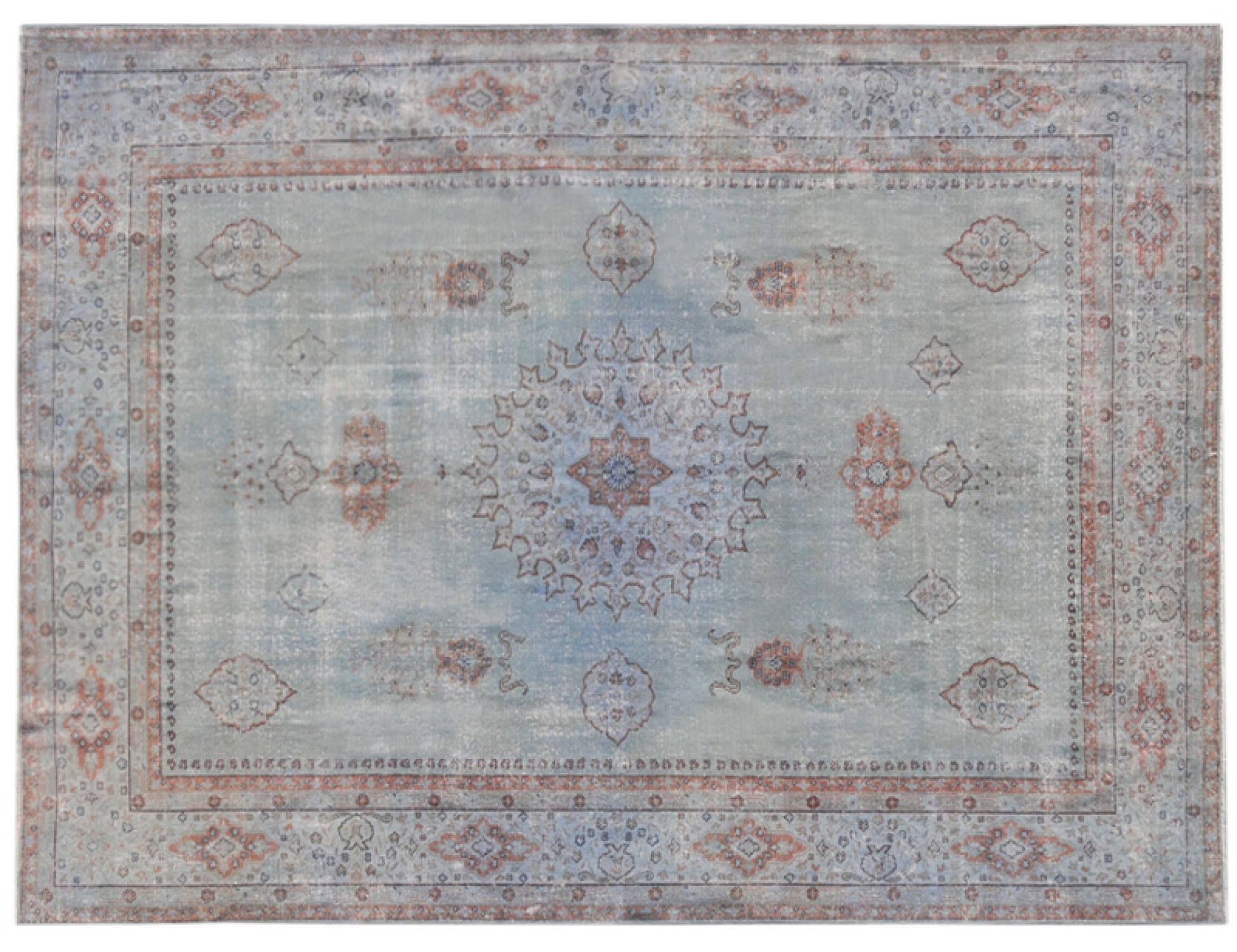 Tappeto Vintage  blu <br/>355 x 270 cm