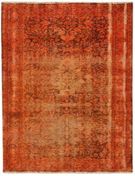 Alfombra vintage 283 X 184 naranja