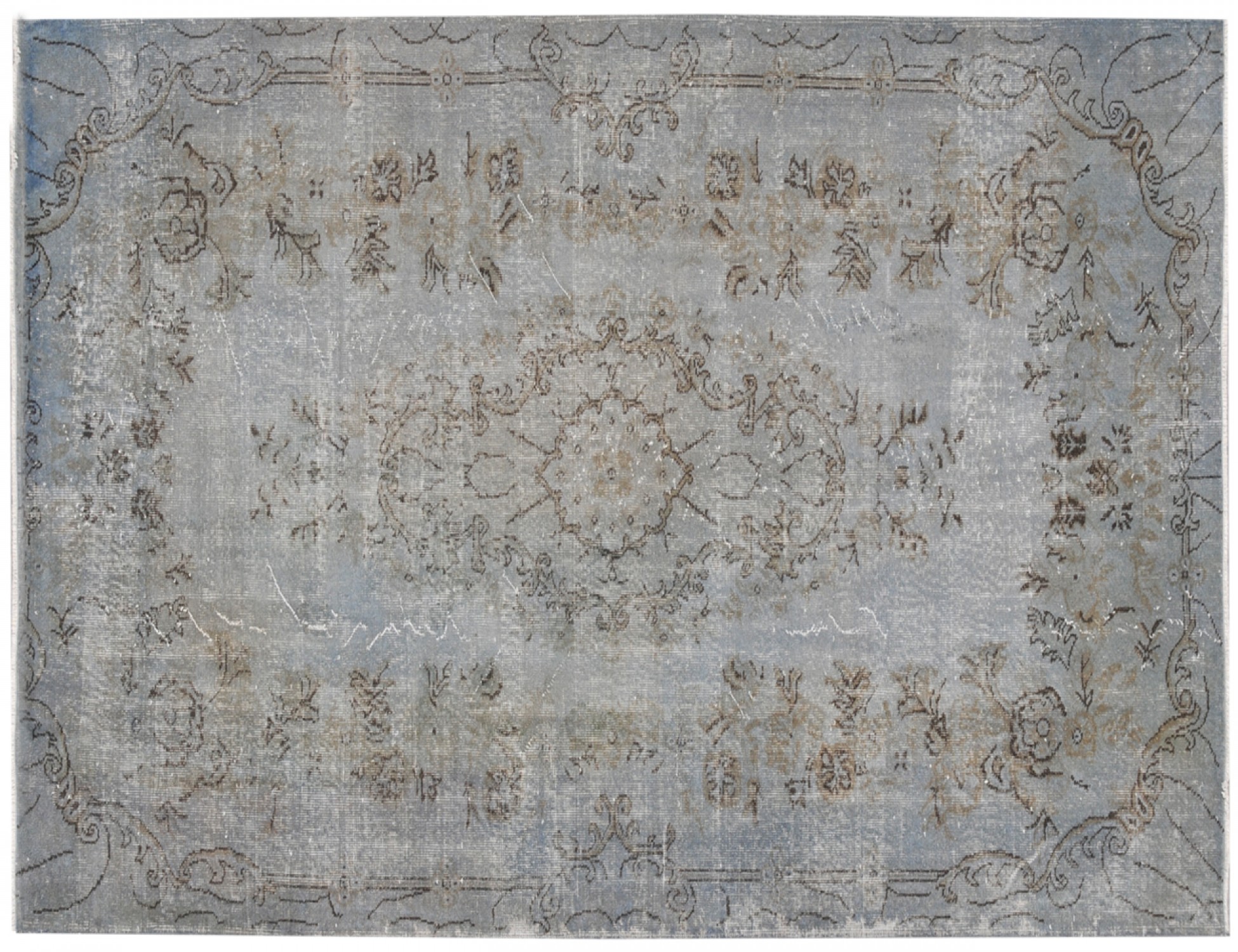 Alfombra vintage  azul <br/>266 x 170 cm