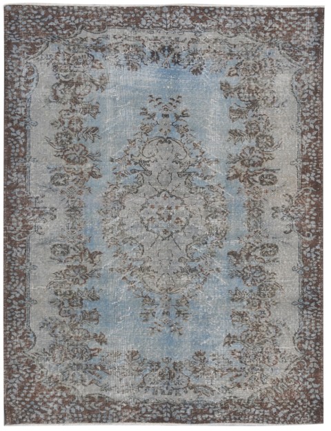 Blau Türkei Vintage Teppich  253 x 167 cm
