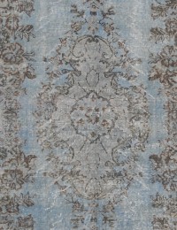 Blå Turkiet Vintage Matta  253 x 167 cm