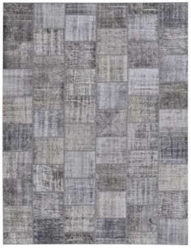 Patchwork Carpet 358 X 254 grey