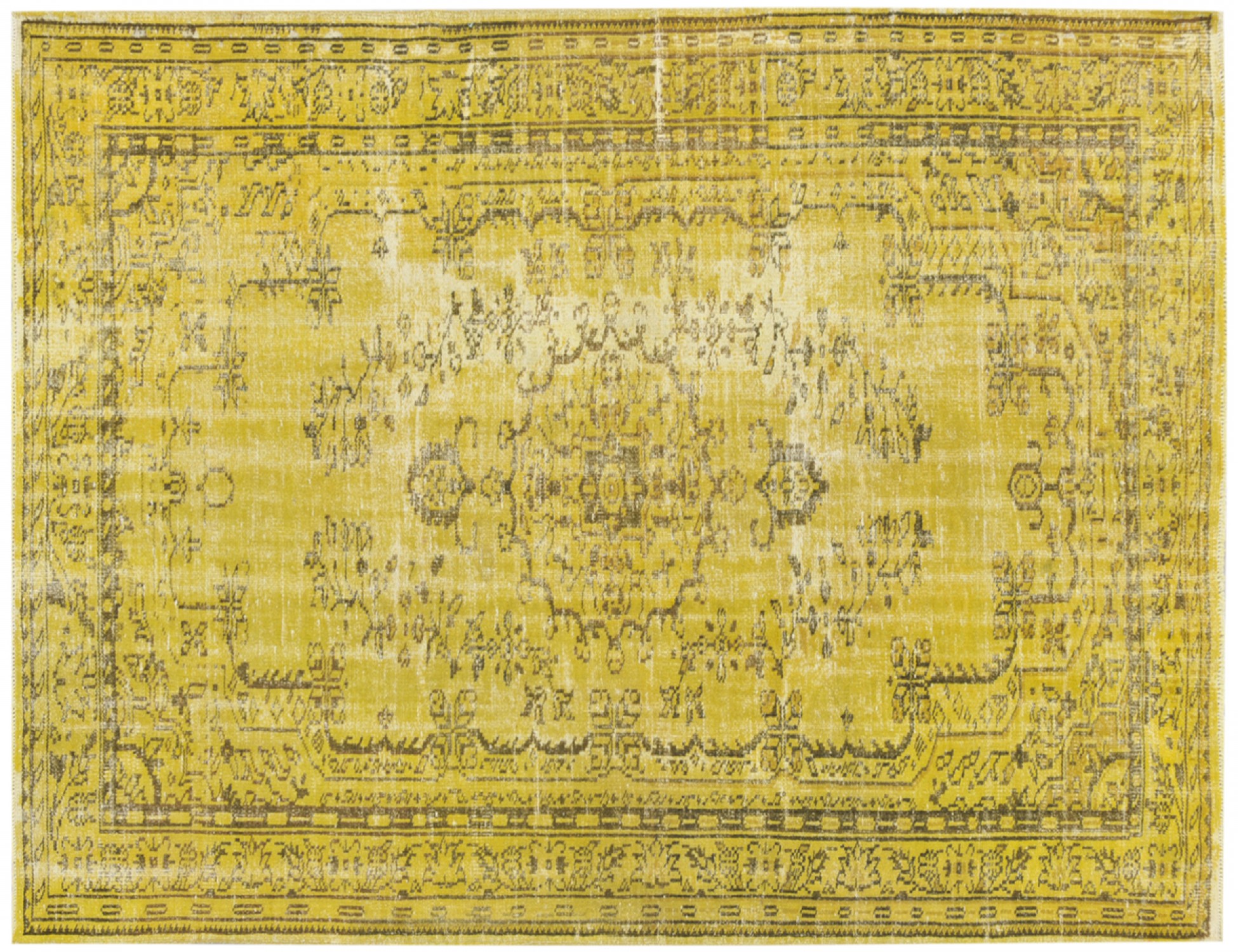Vintage Teppe  gul <br/>281 x 178 cm