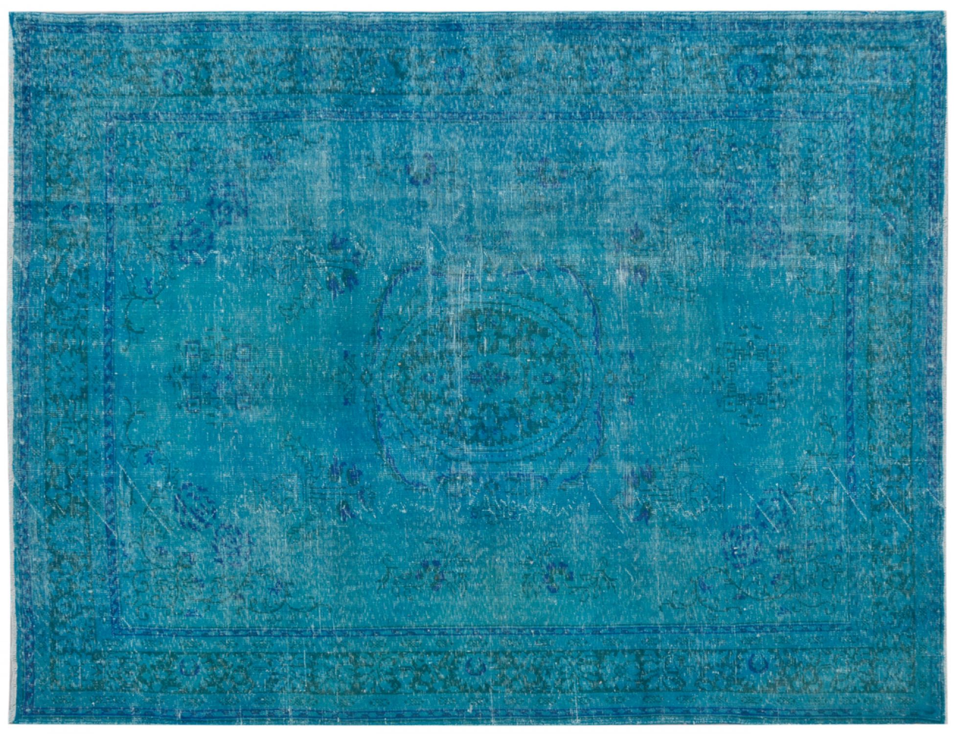 Alfombra vintage  azul <br/>320 x 237 cm
