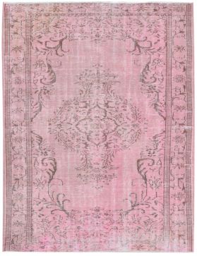 Alfombra vintage 287 X 184 rosa