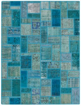 Patchwork Carpet 238 X 171 blue