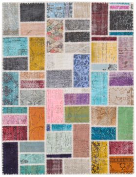 Patchwork Carpet 199 X 145 multicolor 