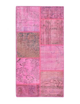 Patchwork Carpet 149 X 78 pink 