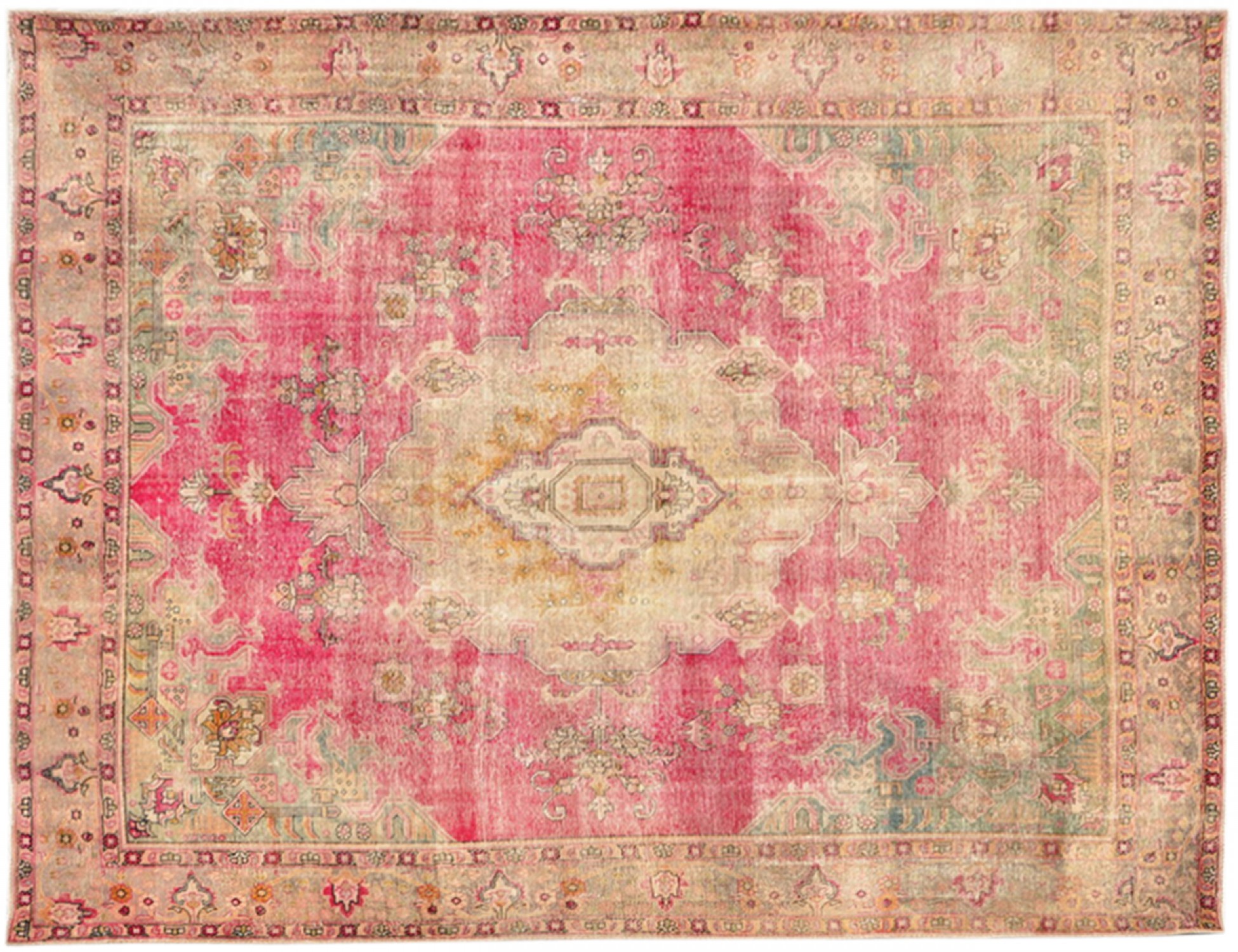 Retro Teppich  beige <br/>362 x 297 cm