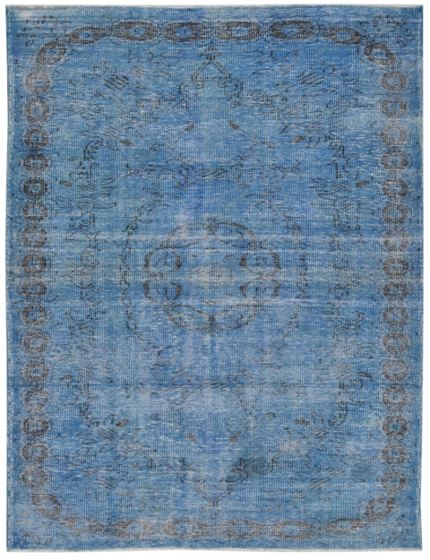 Blau Türkei Vintage Teppich 276 x 174 cm