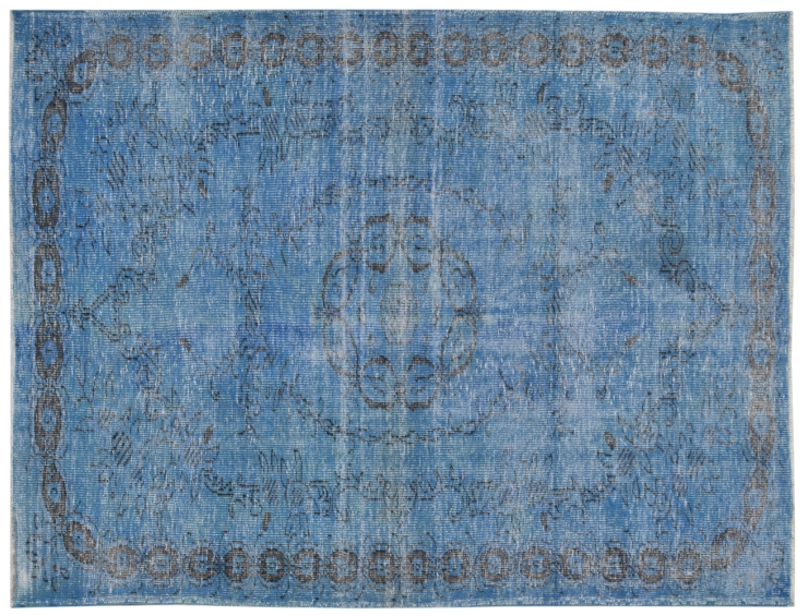 Blau Türkei Vintage Teppich 276 x 174 cm