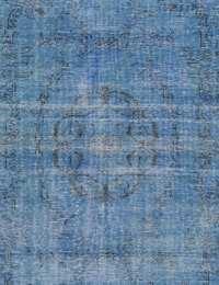 Blau Türkei Vintage Teppich 276 x 174 cm - view 1