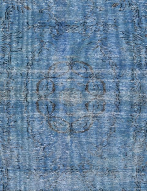 Blau Türkei Vintage Teppich 276 x 174 cm - view 1