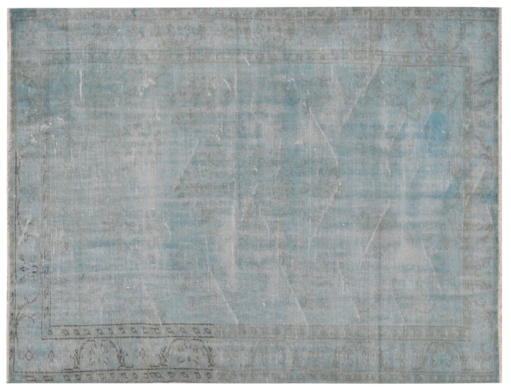 Blå Tyrkiet Vintage Tæppe 268 x 187 cm