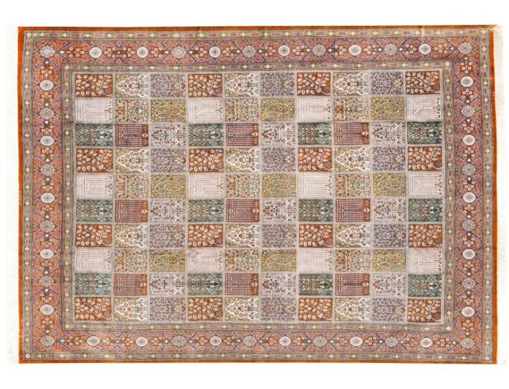 Beige Persien Persisk Tæppe 343 x 249 cm
