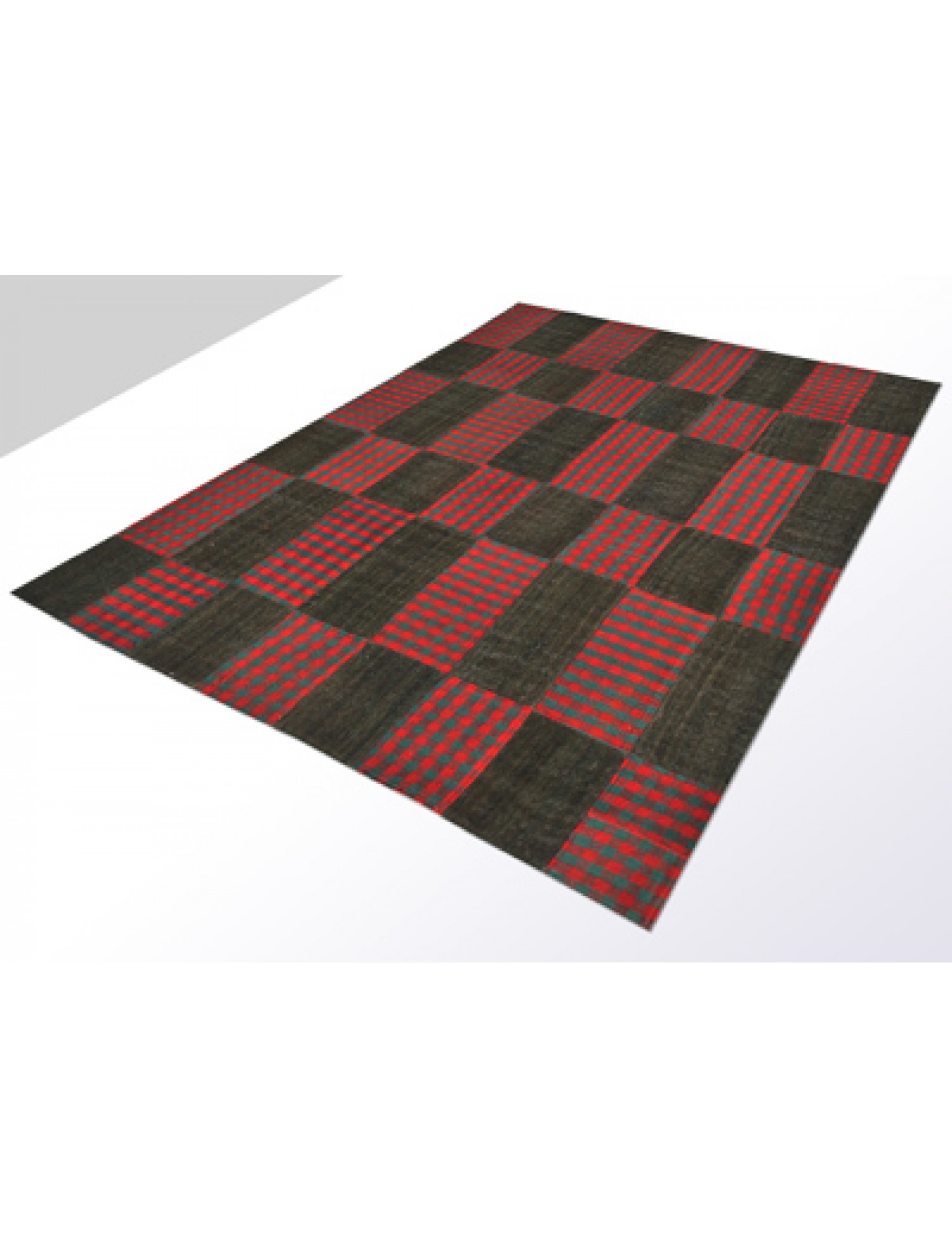 Kilim Patchwork   grau <br/>231 x 167 cm