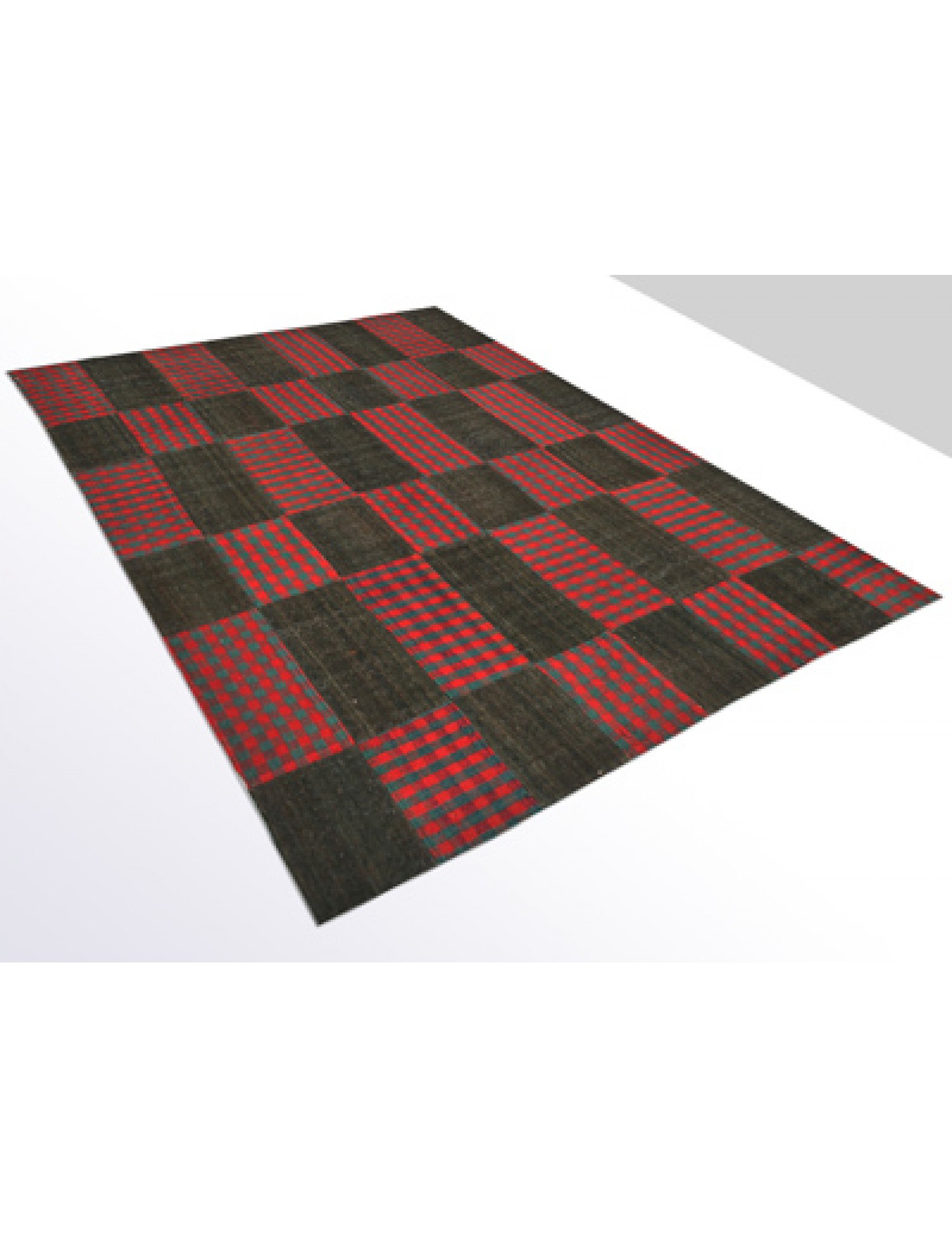 Kilim Patchwork   grau <br/>231 x 167 cm