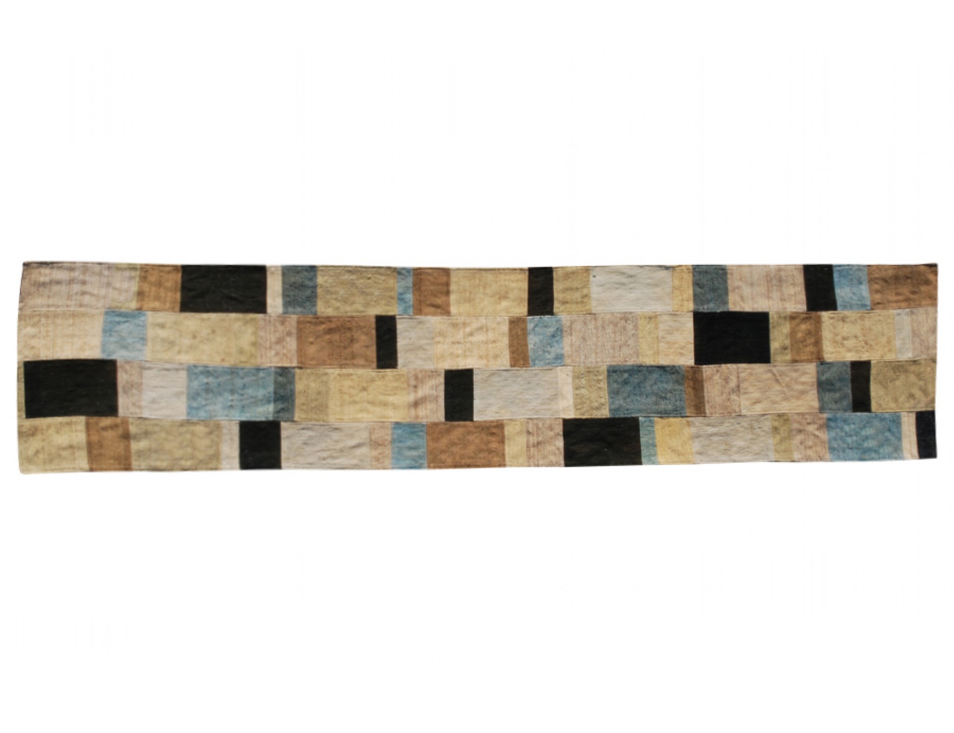 Patchwork Kelim    blå <br/>350 x 83 cm
