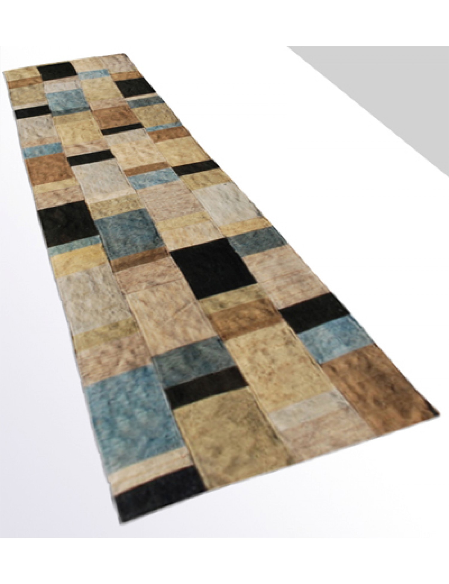 Kilim Patchwork  blu <br/>350 x 83 cm