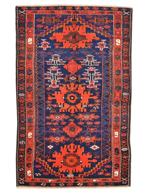 Blau Persien Perserteppich 288 x 127 cm