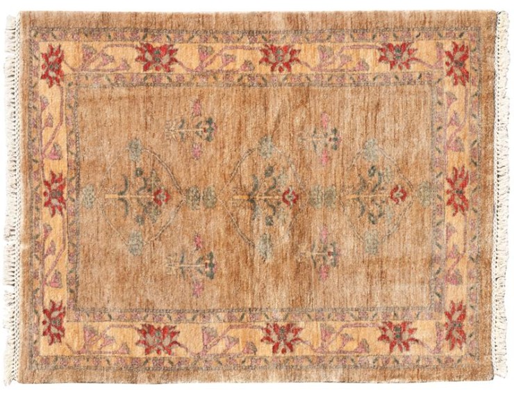 Gelb Persien Perserteppich  155 x 115 cm