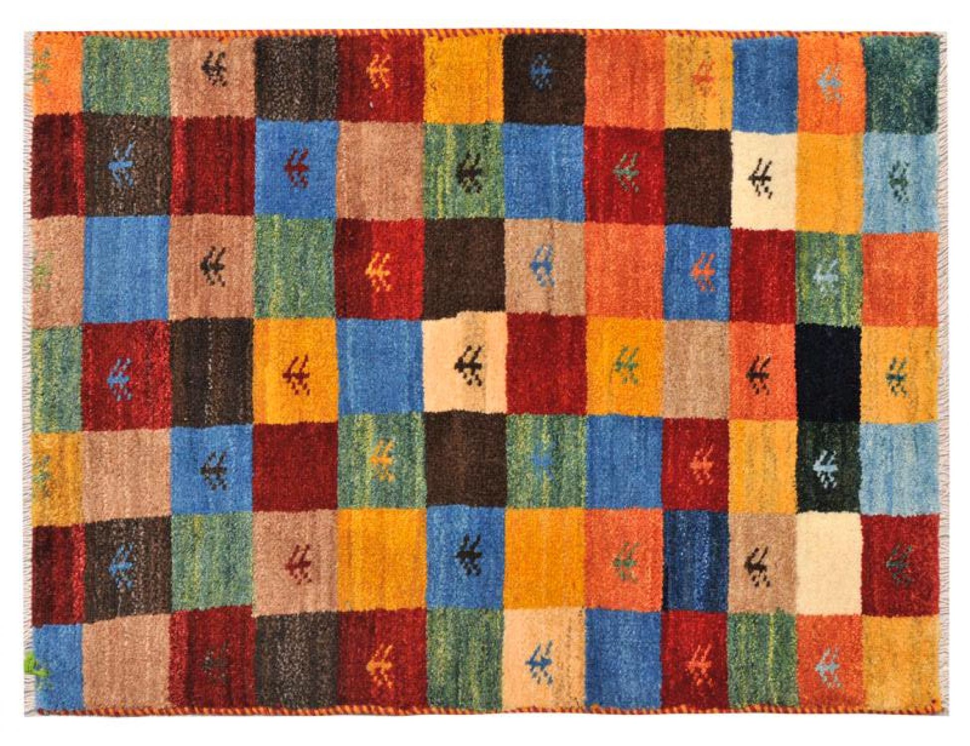Gabbeh Persan  bleu <br/>112 x 76 cm