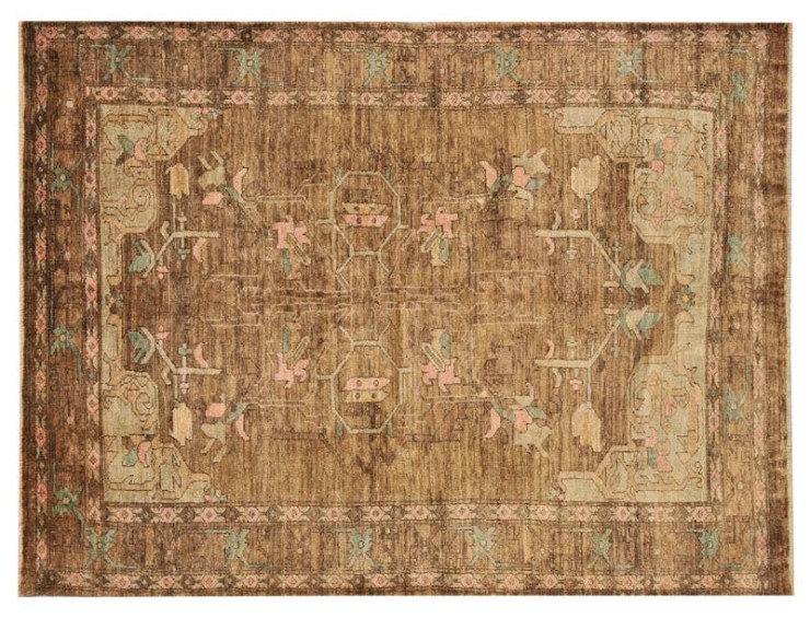 Brown Persia Persian Rug  185 x 142 cm