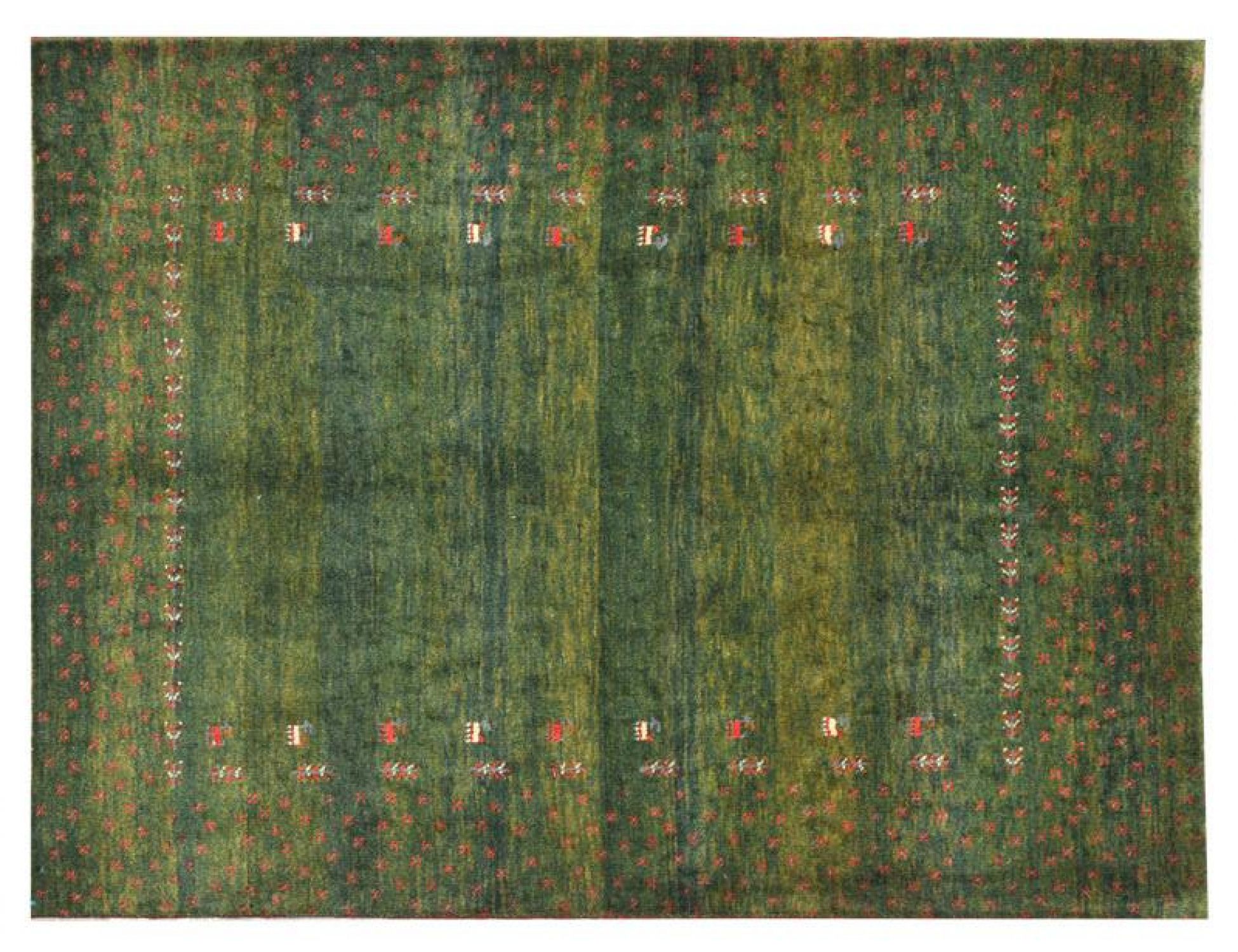 Persian Gabbeh  green  <br/>200 x 149 cm
