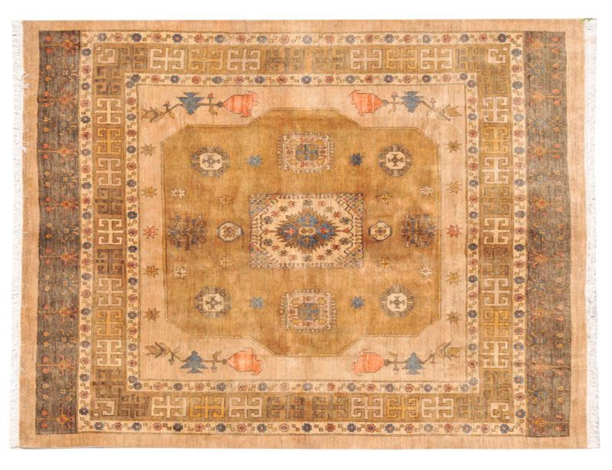 Persisk Tæppe  beige <br/>212 x 205 cm