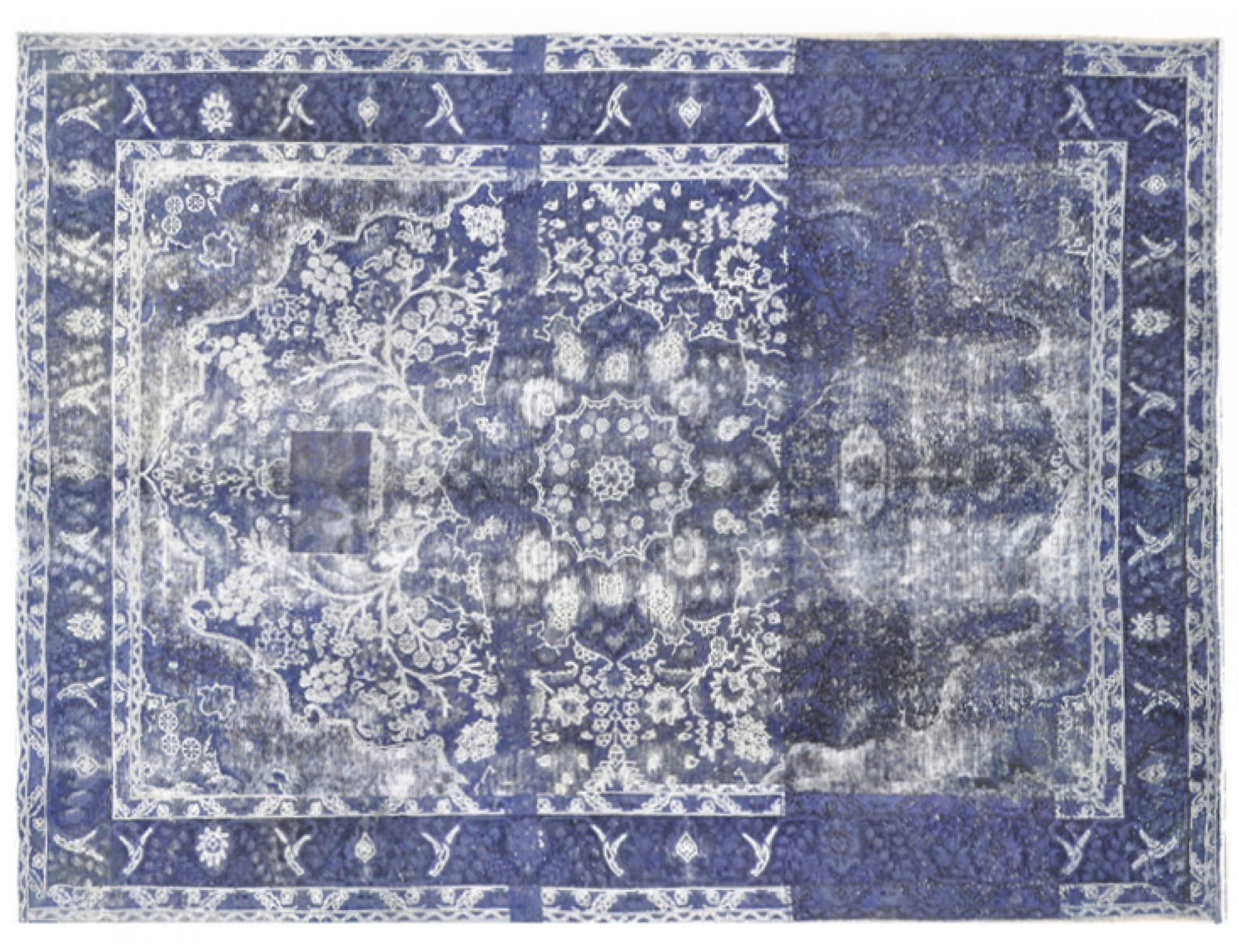 Tappeto Vintage  blu <br/>343 x 250 cm