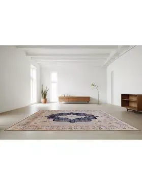 Retro Rug  blue <br/>364 x 275 cm