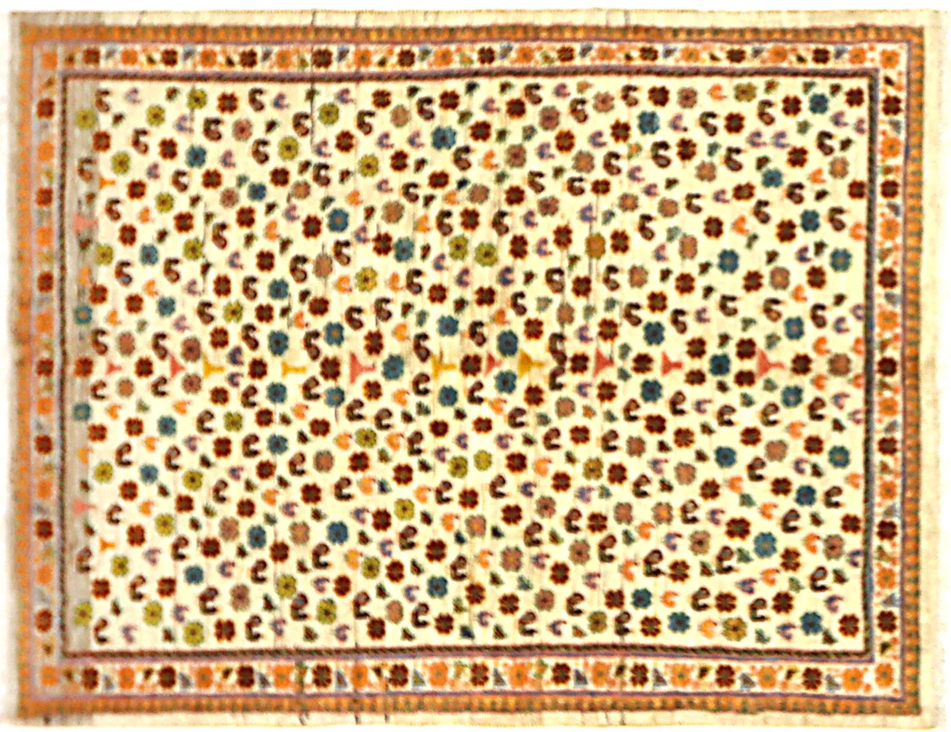 Gabbeh Persan  beige  197 x 150 cm