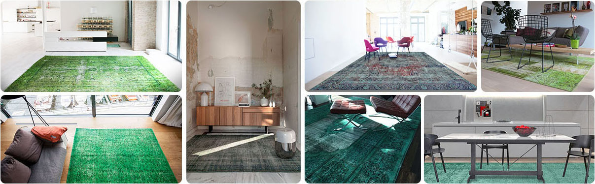 Gröna Vintagemattor